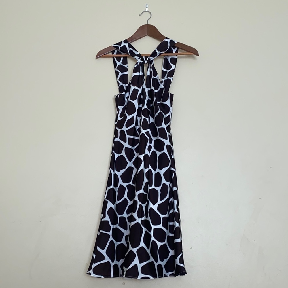 100% Silk Slip Dress Banana Republic SILK Halter Dress Size 2 Like NEW - Picture 8 of 13